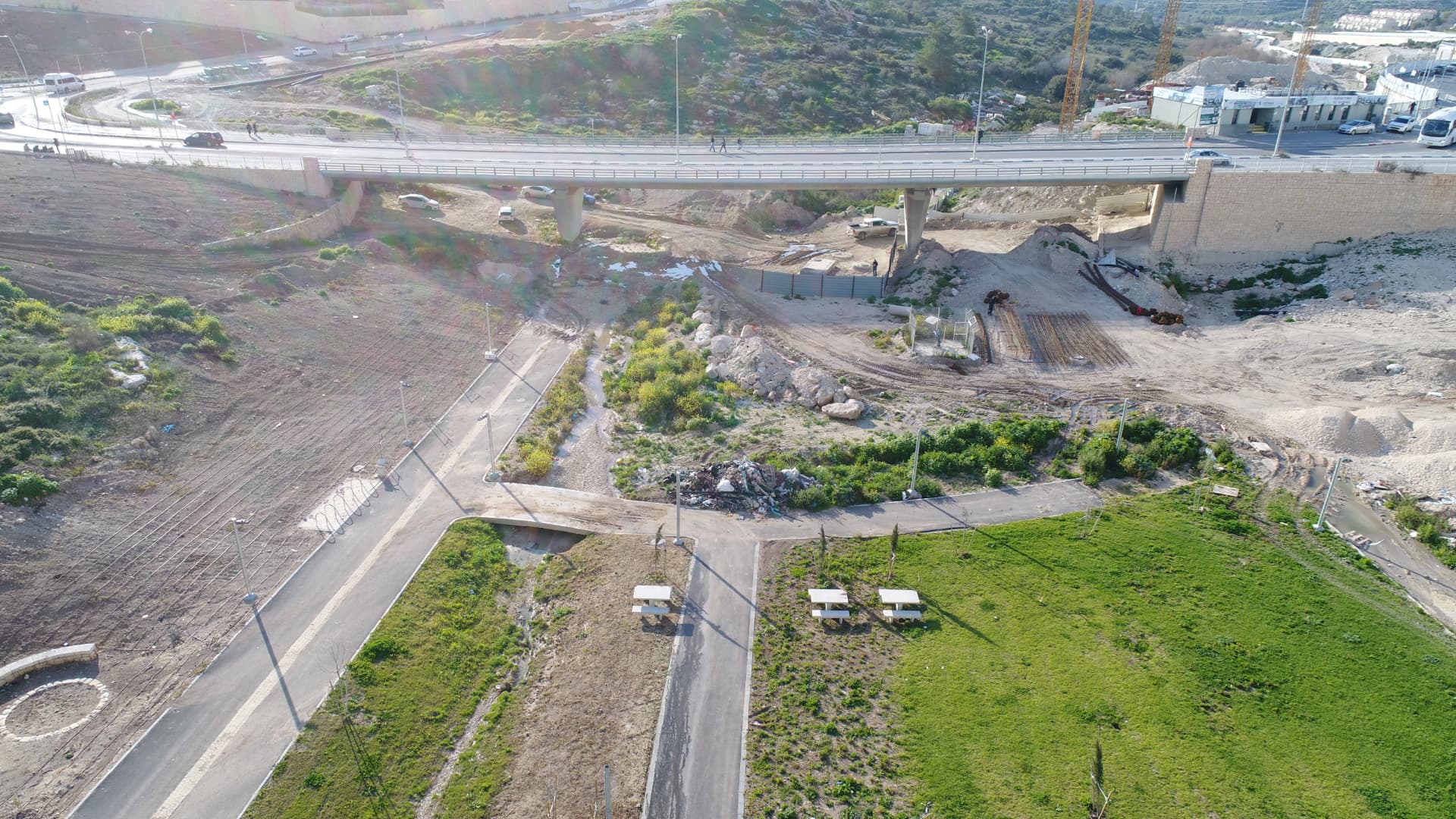 גשר וכביש מחבר — בית שמש לרמת בית שמש — 4